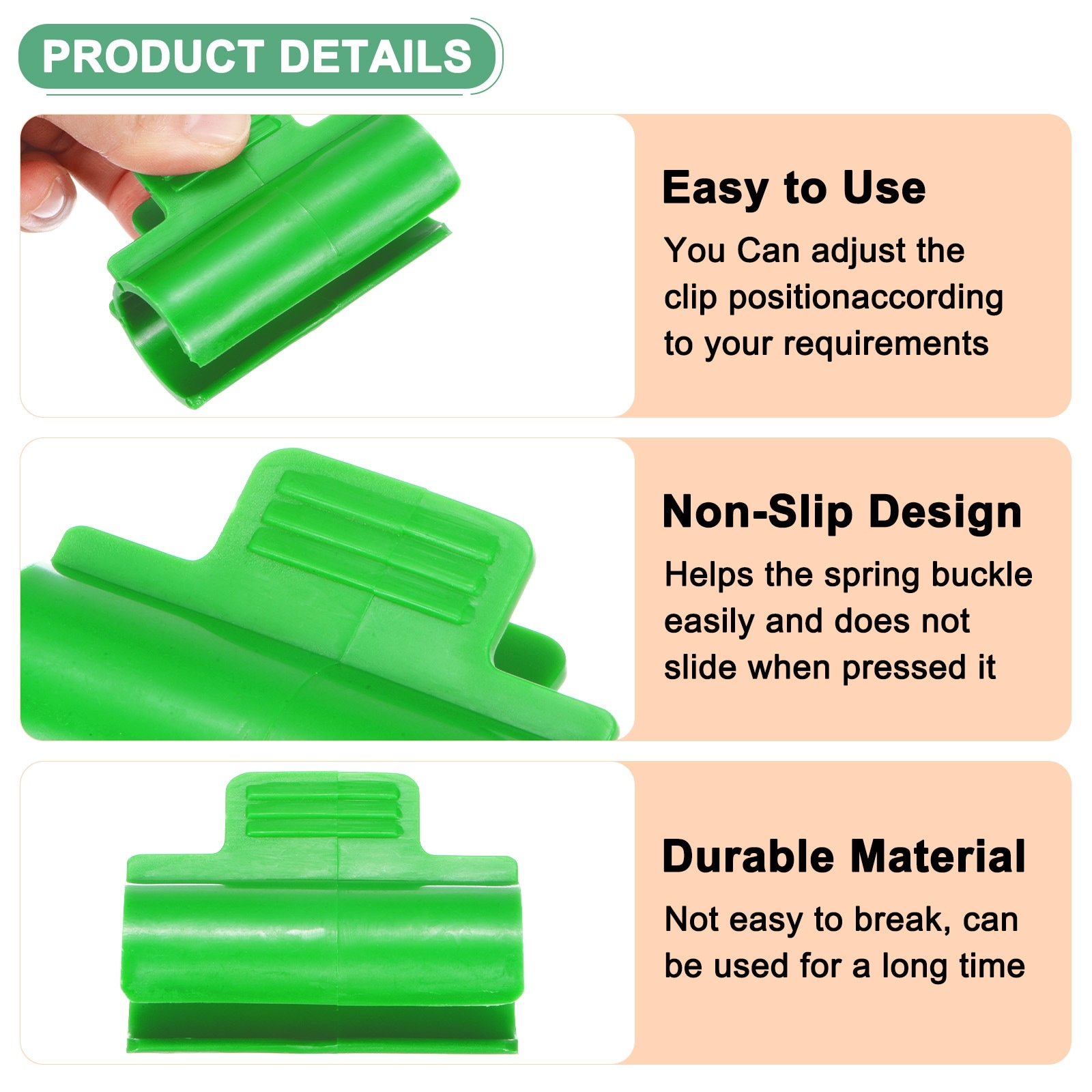 Greenhouse Clamps Greenhouse Film Clamps Shading Net Rod Clip for Garden Net/Row Cover/Greenhouse Plastic