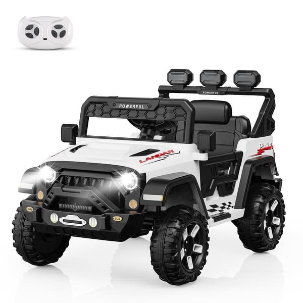 slide 2 of 29, Kids Electric Vehicle, Ride on Car with 2.4G Remote Control White