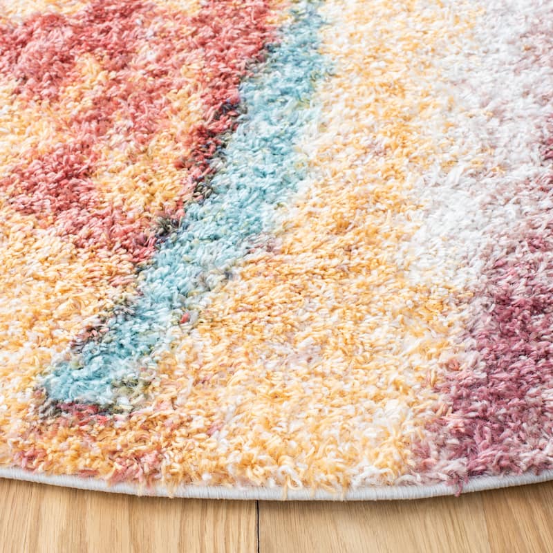 SAFAVIEH Calista Shag Bombonica Abstract 1-inch Thick Rug