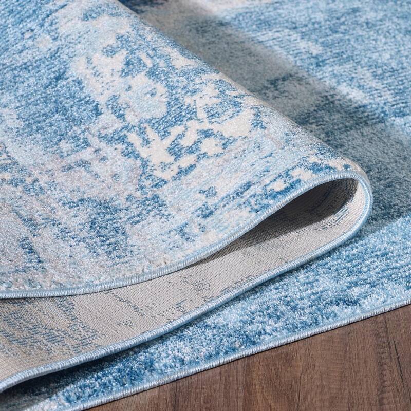 Luxe Weavers Distressed Abstract Area Rug