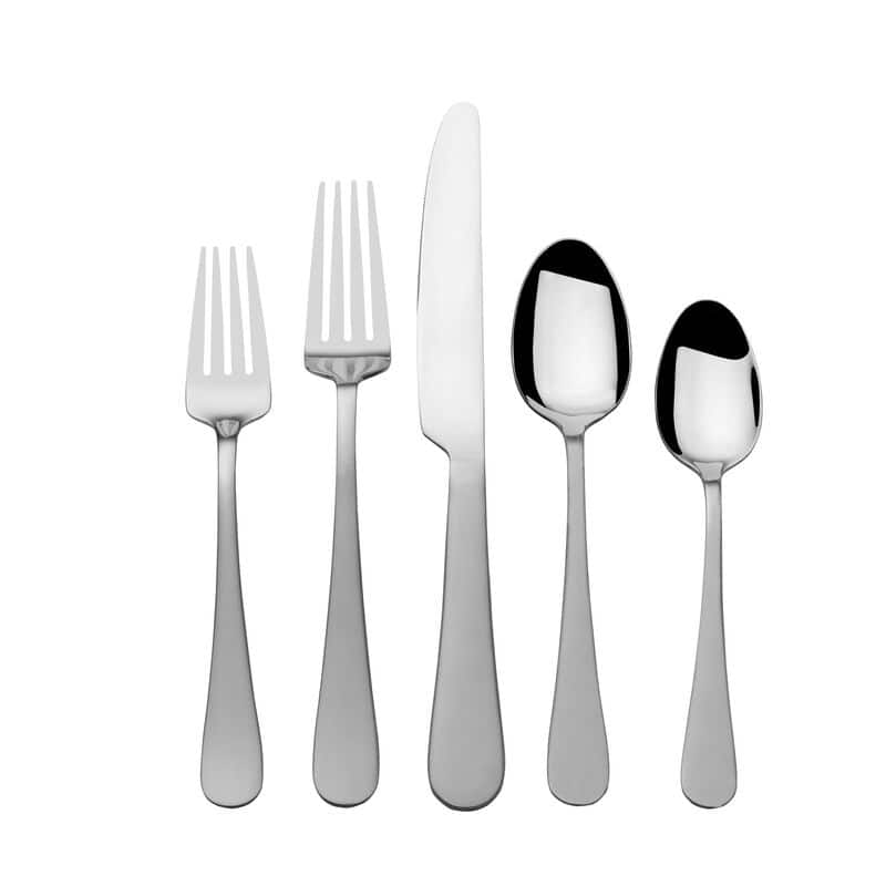 Mikasa Gourmet Basic Satin Symmetry 45-Piece Flatware Set