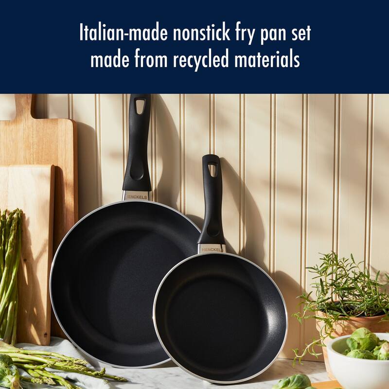Henckels Everlift 2-pc Traditional Nonstick Fry Pan Set - 8-in & 10-in - Black