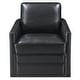 preview thumbnail 3 of 7, Beecham Black Swivel Chair with Glider Base