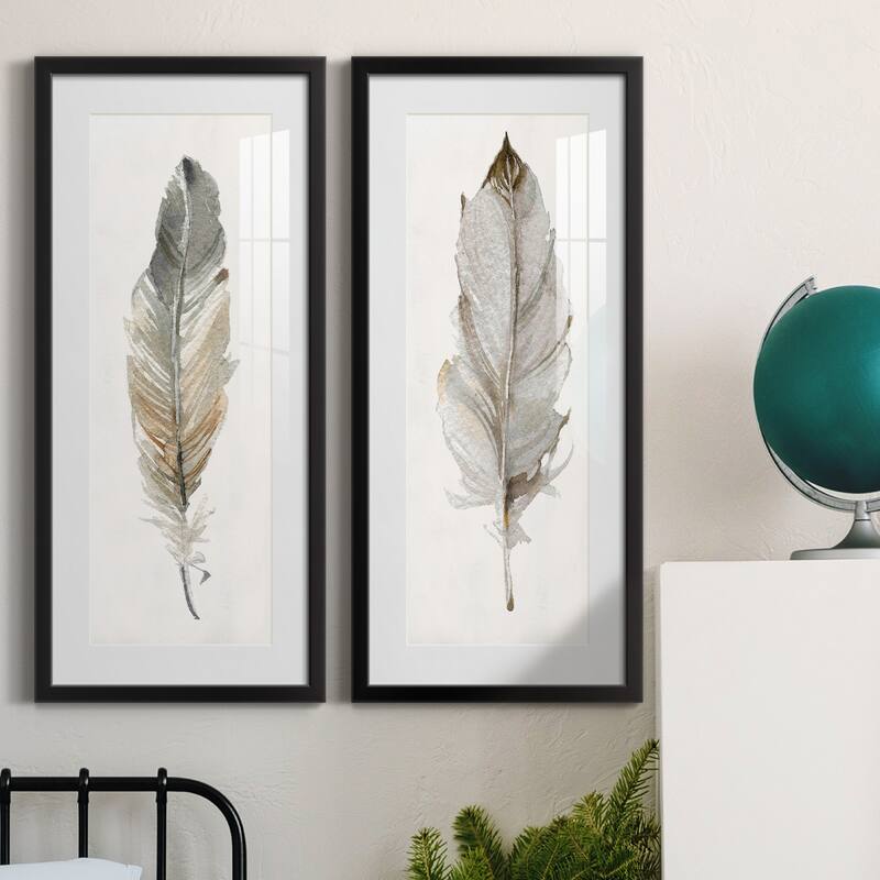 Neutral Feather I-Premium Gallery Framed Print - Ready to Hang