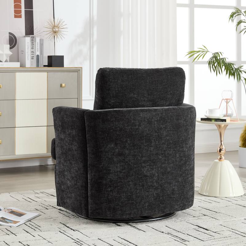 Swivel Chair, Metal 360 Degree Rotating Chassis, Easy To Assemble
