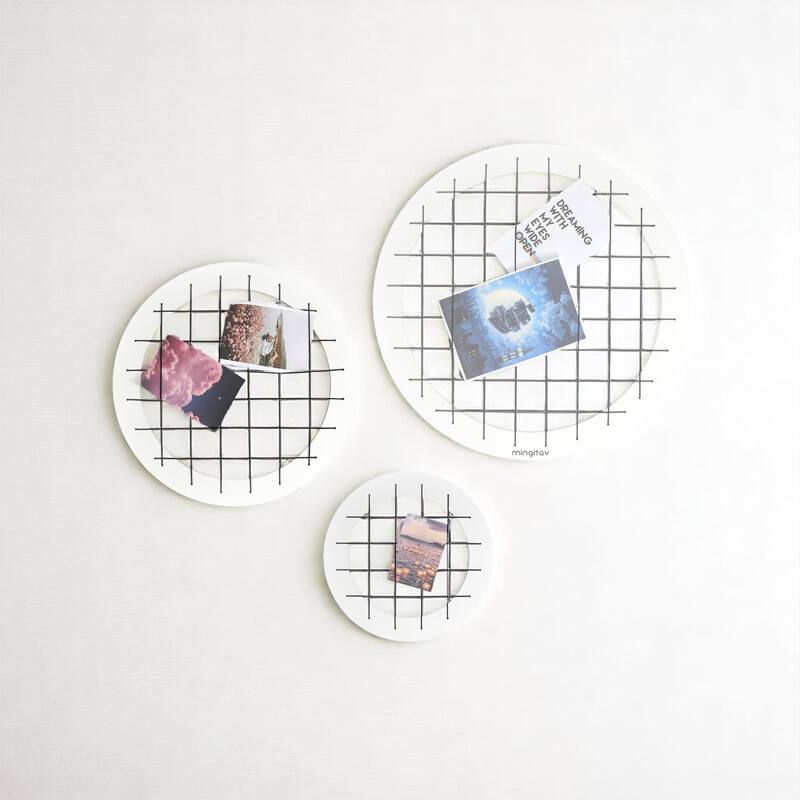 3-Piece Memory Board Wall Decor - White