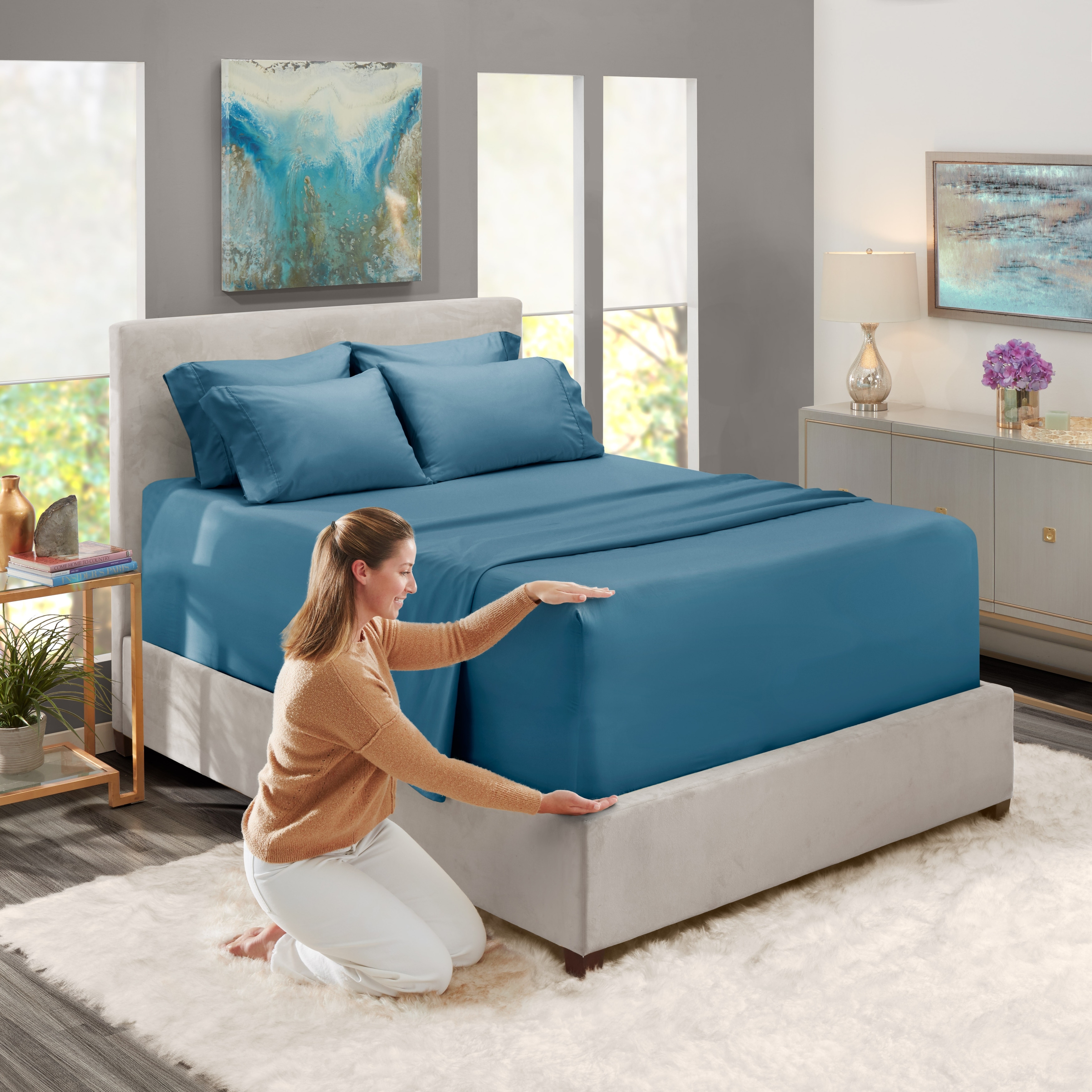 Hearth Harbor Extra Deep Pocket Bed Sheet Set Breathable
