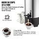 preview thumbnail 14 of 14, VEVOR Commercial Coffee Urn 50-110 Cup Stainless Steel Coffee Dispenser Fast Brew