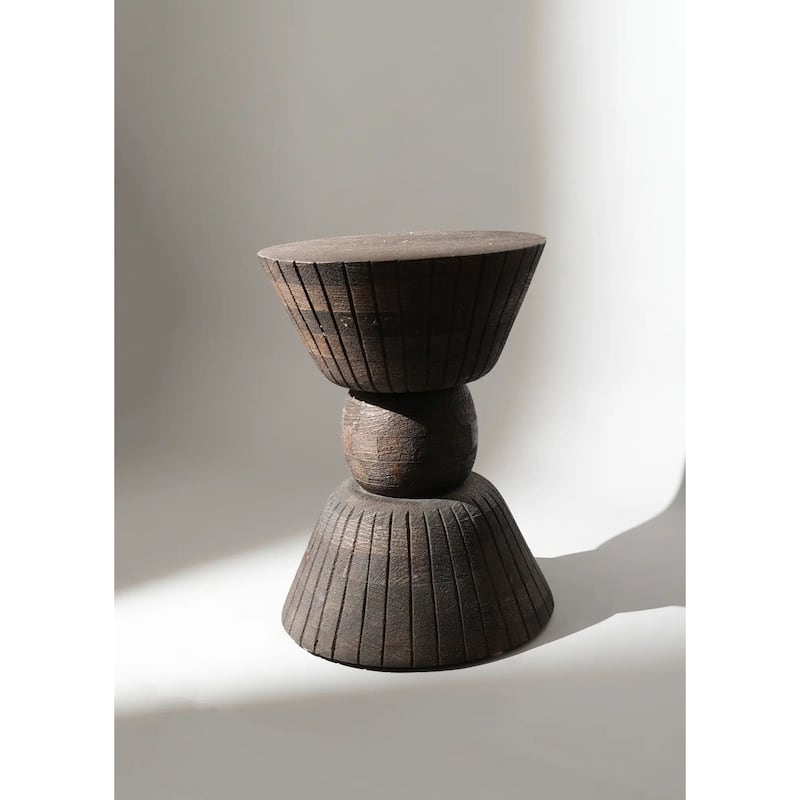 Decorative Wooden End Table-Side Table-16X16X22"