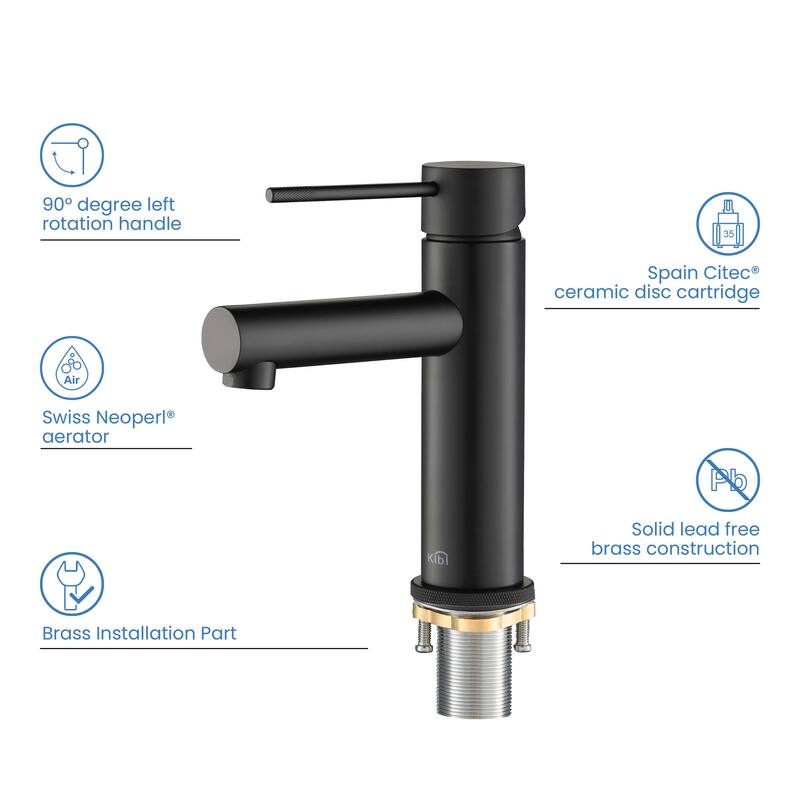 Luxury Single Hole Bathroom Faucet