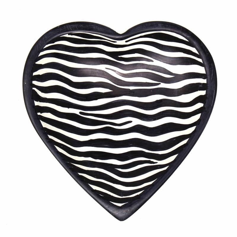 Handmade Small Soapstone Heart Trinket Dishes, Set of 3 (Kenya)