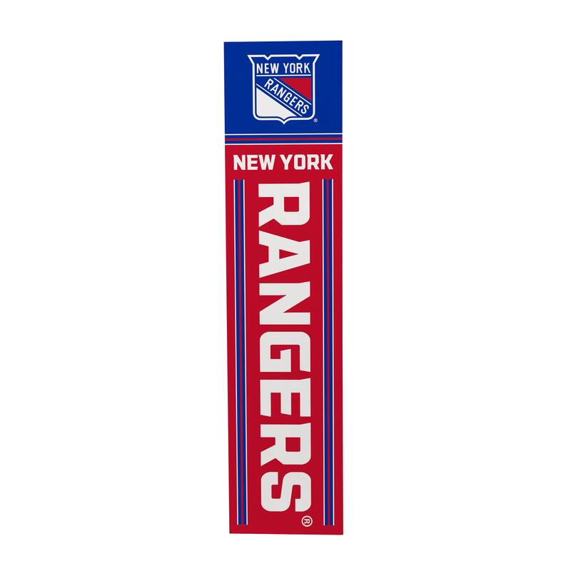 47" Double Sided Seasonal Porch Leaner, New York Rangers - 47" x 11.25"