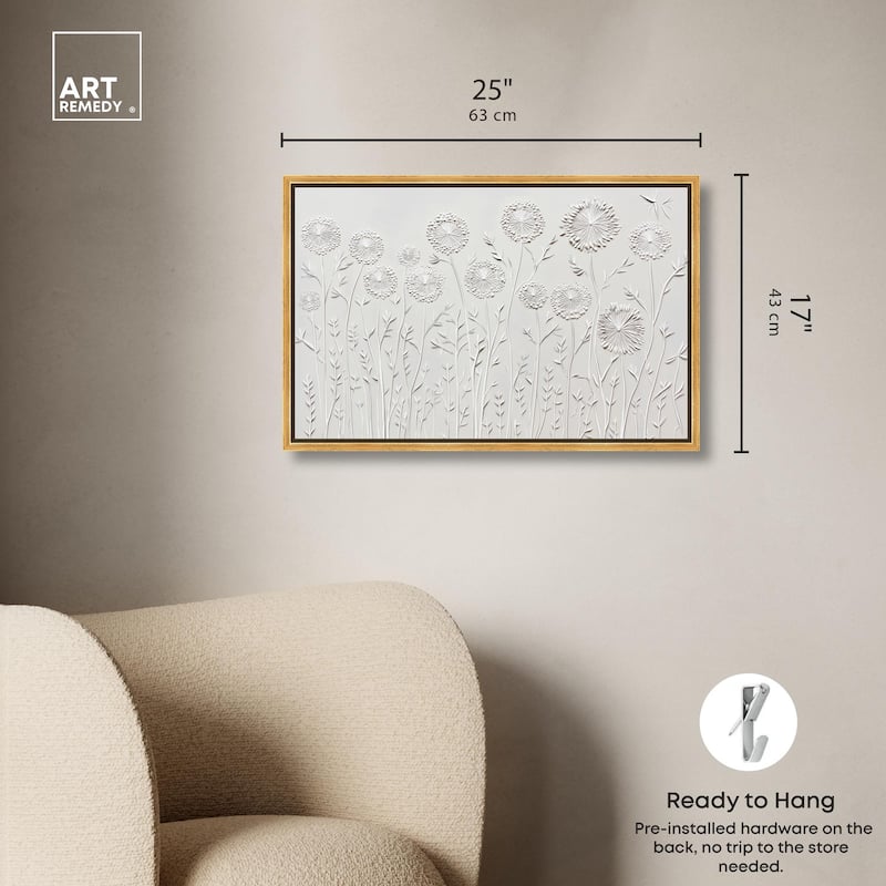 Floral Lace II Canvas by Art Remedy