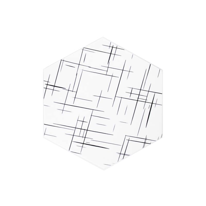 Honeycomb Hexagon 9 in. x 10 in. Glazed Porcelain Wall and Floor Tile