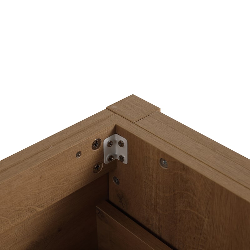 30" Bathroom Vanity with 2 Drawers, Freestanding Design, Eco-Friendly Plywood, Soft Closing Drawers, No Basin - 30in L Plywood