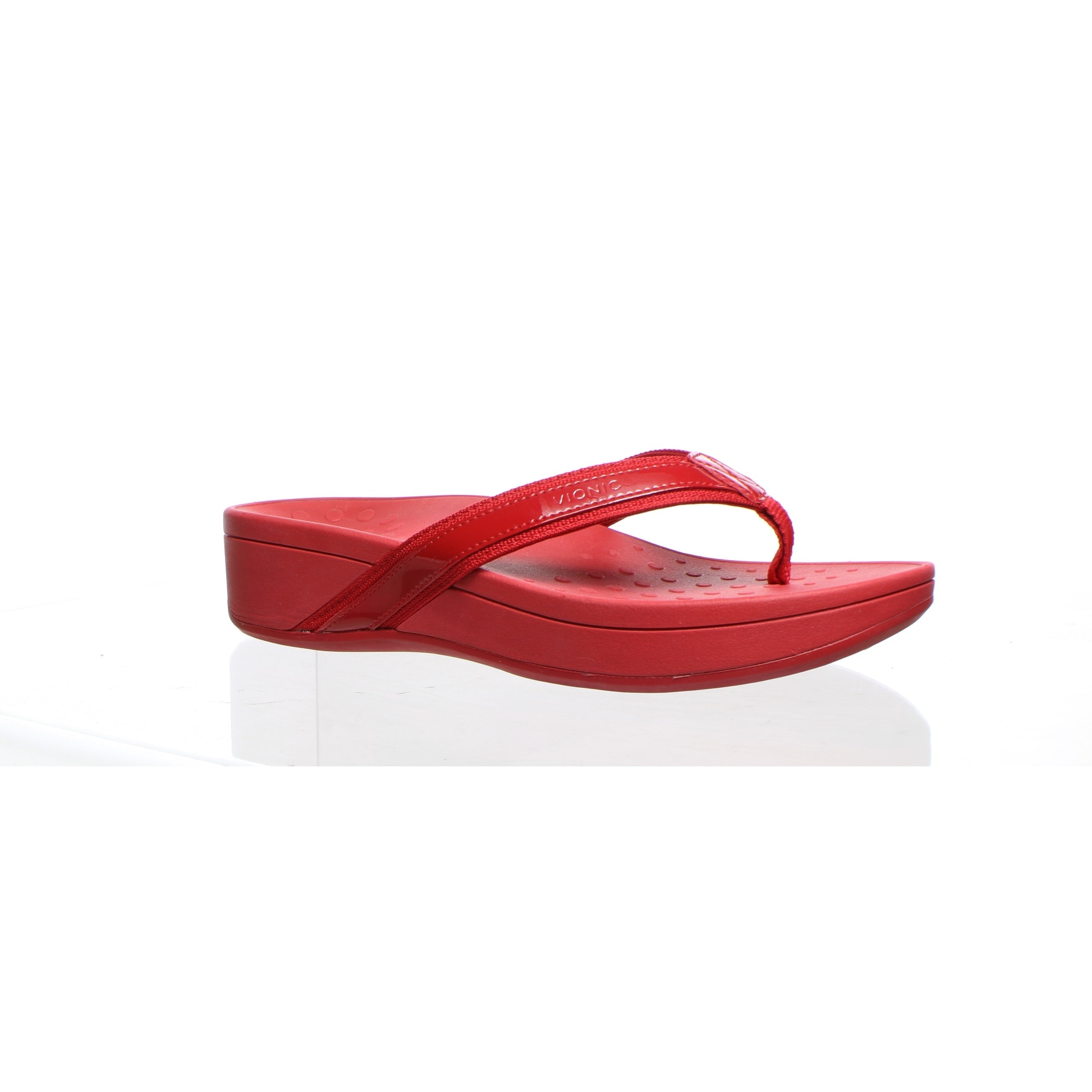 womens red sandals size 10