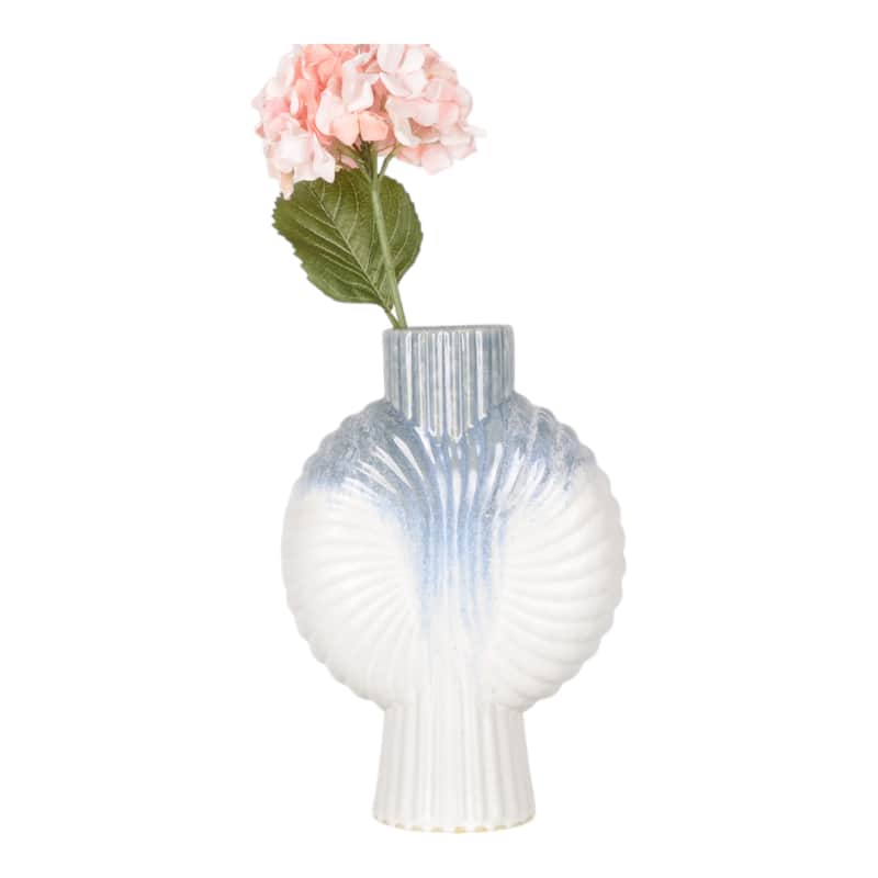 Ceramic Decorative Vase Gradient Glaze Capri Style Shell Design