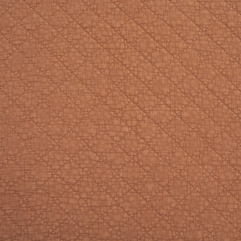 HiEnd Accents Stonewashed Cotton Gauze Traditional Style Solid Color Diamond Stitch 1 Piece Quilt