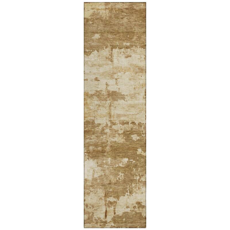 Machine Washable Indoor/ Outdoor Crouppen Modern Chantille Rug