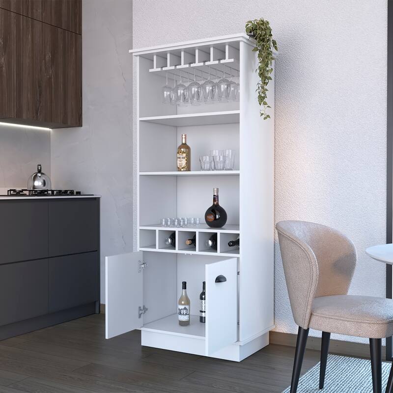 Bar Cabinet for Kitchen, Dining Room,Living Room, White