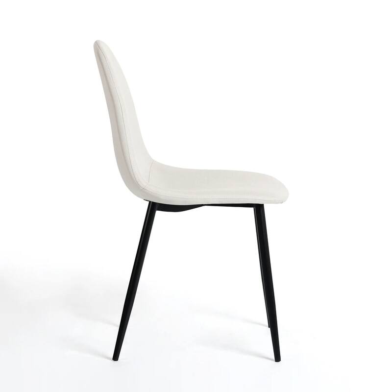 Kitchen Dining Chair Set of 4, Modern Upholstered Chairs With Metal Legs For Home, Bedroom, Living Room Side Chairs