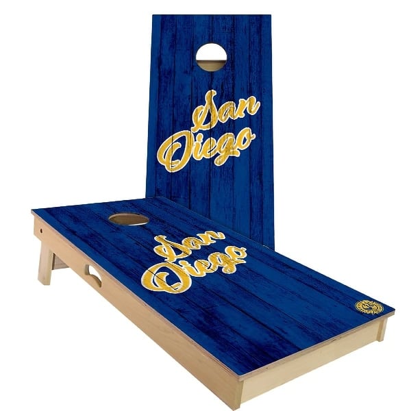 slide 2 of 9, San Diego Vintage Baseball Outdoor Cornhole Board Set