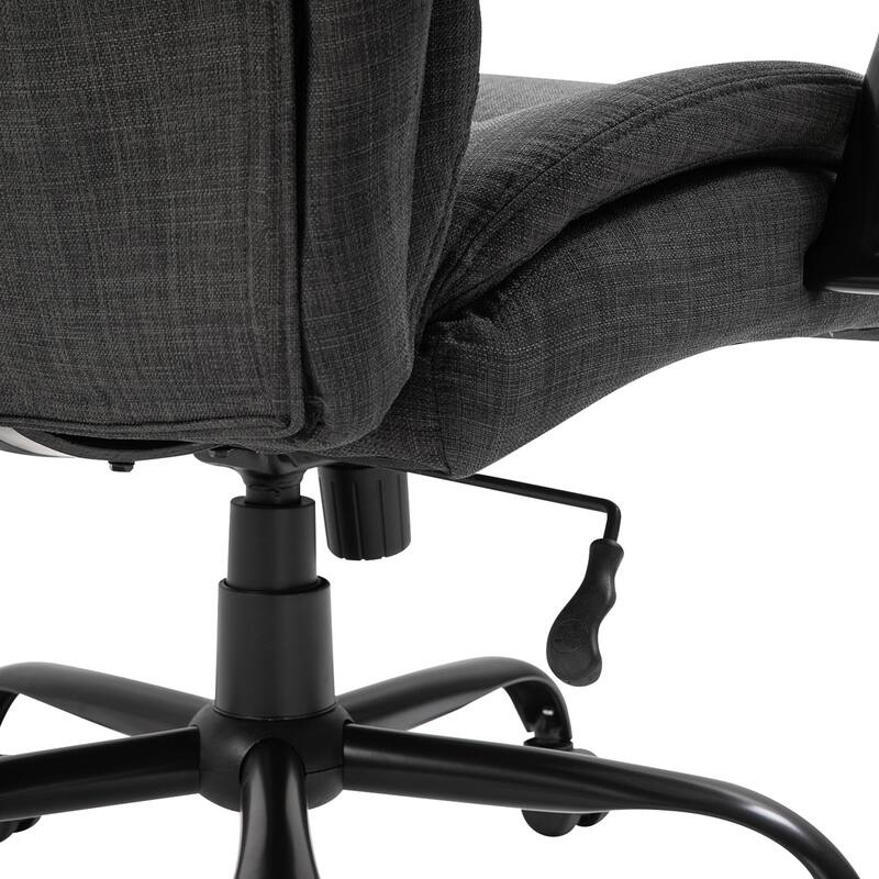 Vinsetto Swivel Ergonomic Big & Tall Office Computer Desk Chair with 5 Univeral Wheels & a Linen Finish