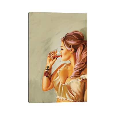 iCanvas "Pin Up Rose Tattoo" by The Whiskey Ginger Canvas Print