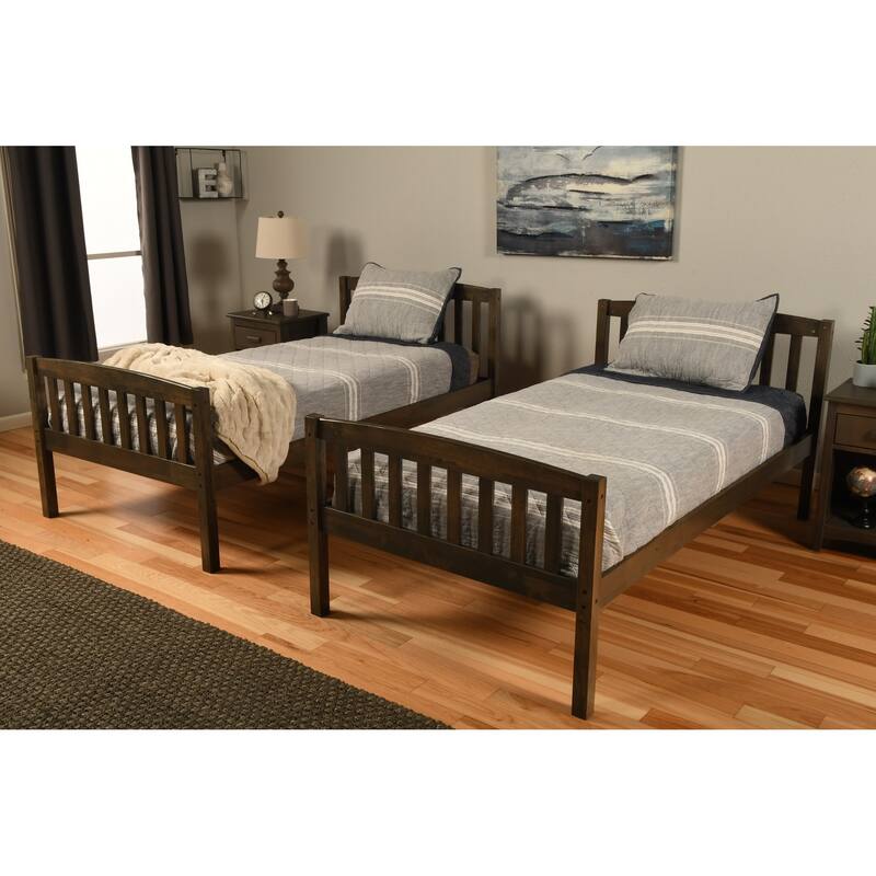 Somette Claire Twin Bunk Bed with Trundle and Tray