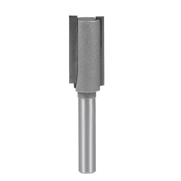 Router Bit 1/4 Shank 1/2" Cutting Dia 2 Straight Flutes Carbide Cutter DIY Tool