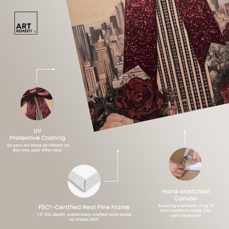 Sparkling Empire State Building Canvas by Art Remedy, Gallery Wrapped