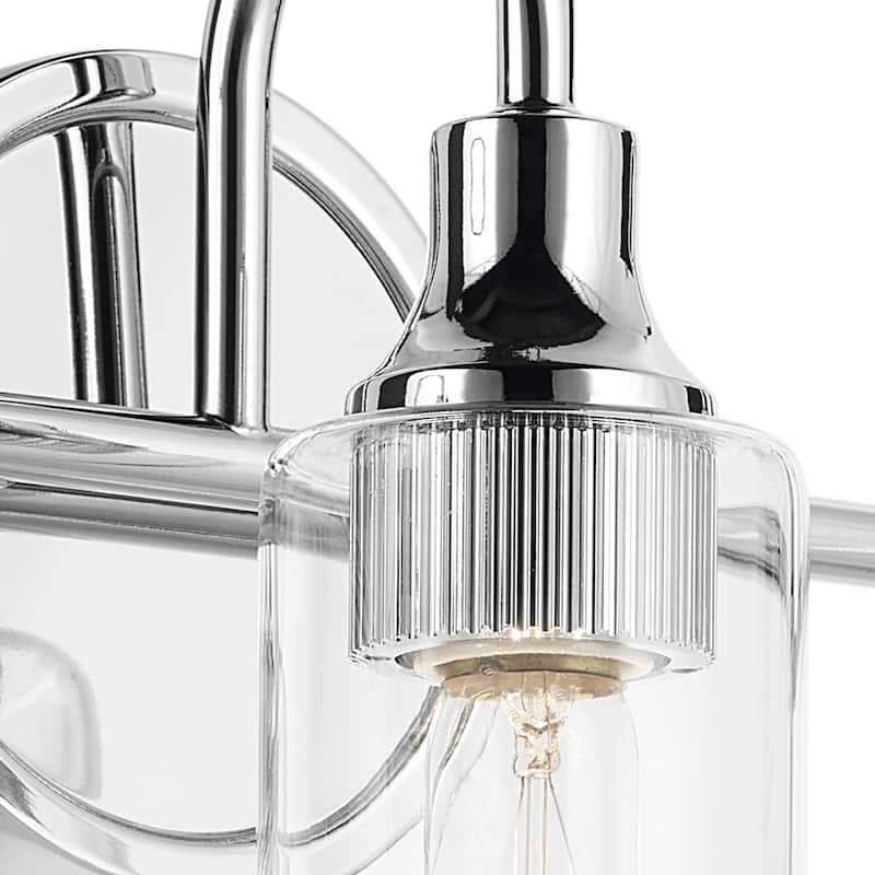 Kichler Lighting Kavi 23" 3-Light Vanity Light with Clear Glass in Chrome