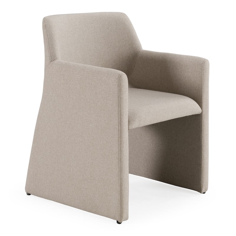 Modrest Lasara Modern Beige Fabric Dining Chair