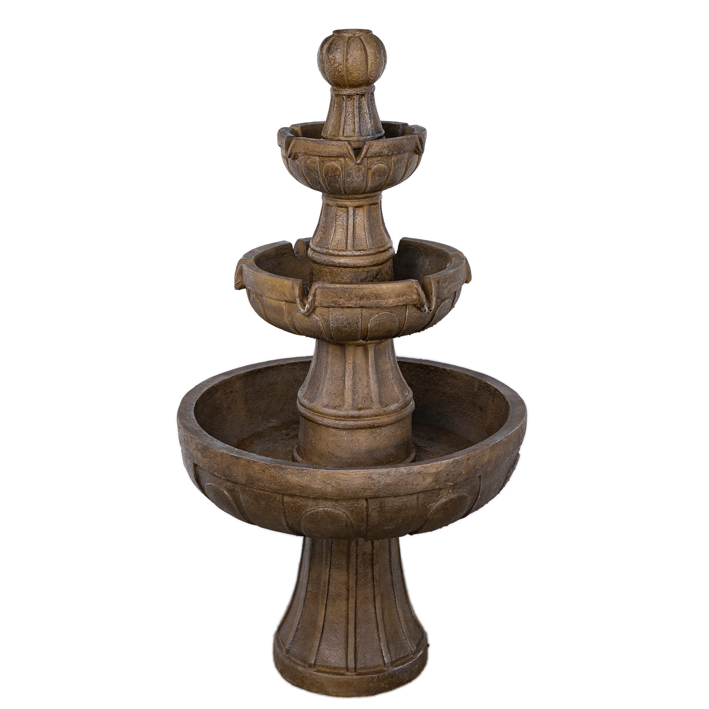Napa Valley 45-inch Fiberglass Water Fountain, Y97016 - Bed