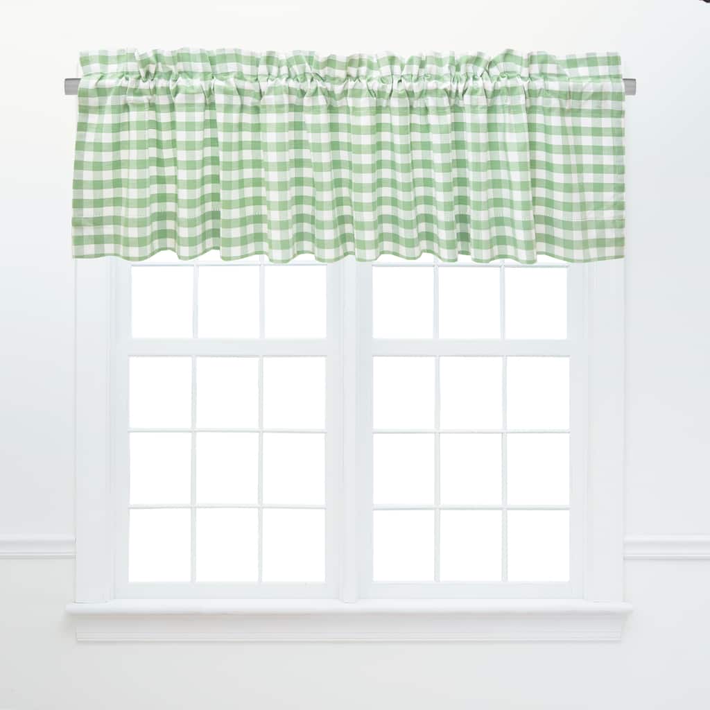Ashford Sage Green Valance Set of 2