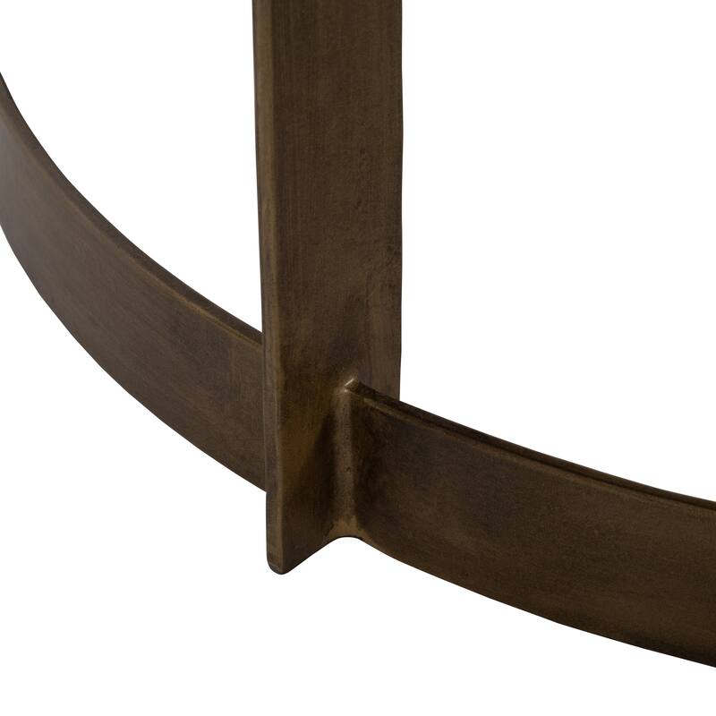 Sagebrook Home Modern Metal Black/gold, Stone Top, Side Tables or Coffee Table