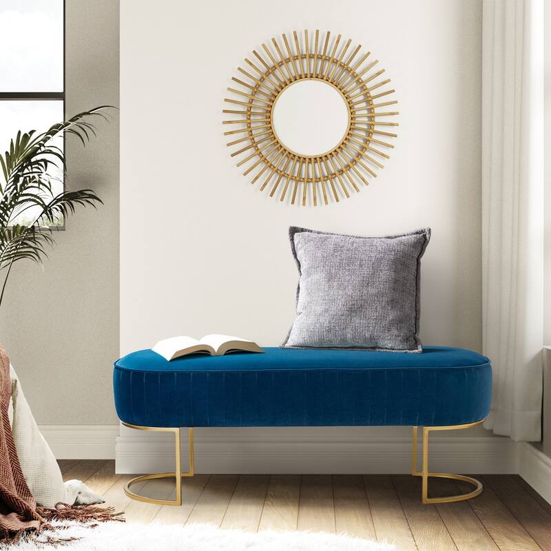 Justo 48" Wide Bench with Metal Base