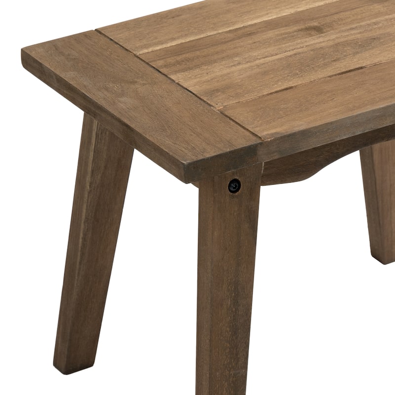 Sectional Wood Furniture 2 Seat Armless Patio Sofa