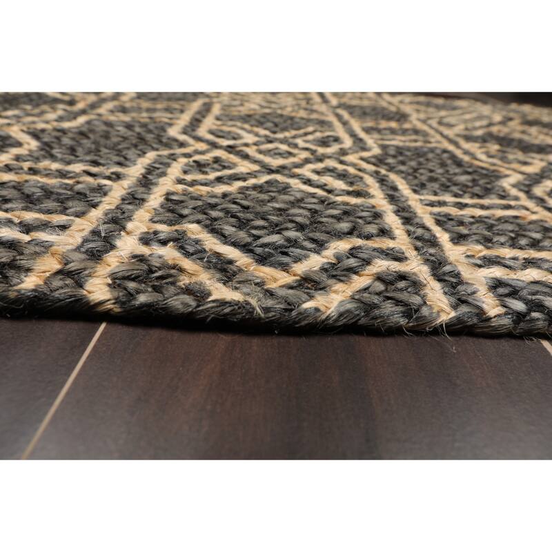 Hand Made Brown Handspun Jute Modern & Contemporary Oriental Area Rug - 2' x 3'
