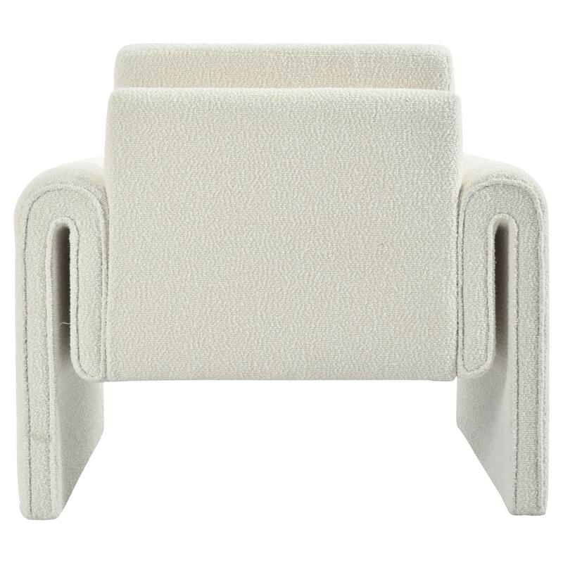 Modern Bouclé Upholstered Accent Chair - Ideal for Living Room, Bedroom & Office, with Sturdy Support and Luxurious Comfort