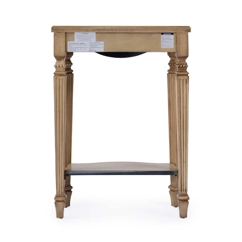 Cheshire 22 in. W Rectangular Wood Ballerina Console Table with Open Shelf