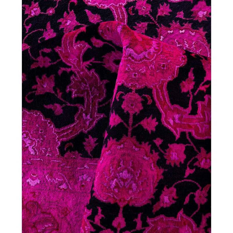Overdyed One-of-a-Kind Hand-Knotted Area Rug - Pink - 8' 2" x 10' 4"