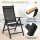 preview thumbnail 37 of 41, 9/11/13-Piece Outdoor Patio Dining Set All-Weather Aluminum Dining Table with Umbrella Hole and Adjustable Folding Chairs