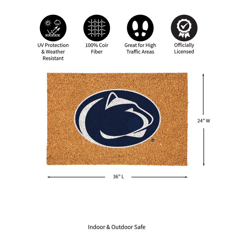 Penn State Full Color Indoor/Outdoor Coir Mat