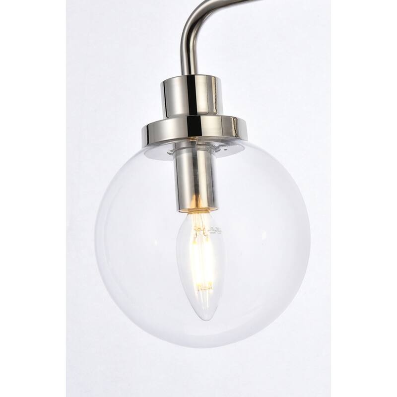 Hudson 2-light Bath Sconce with Clear Shade