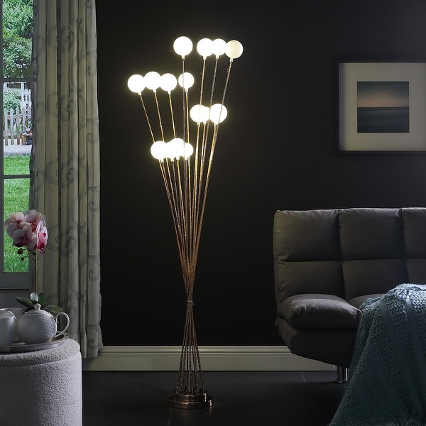 Acrylic and gold floor lamp outlet