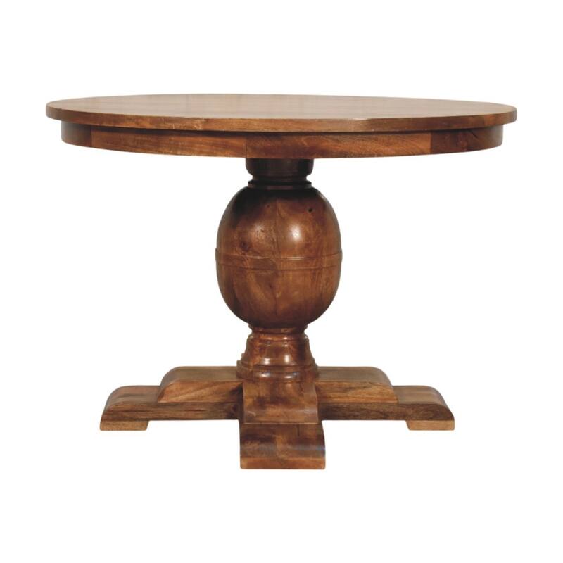 Artisan Furniture Solid Wood Wentworth Round Dining Table, Brown
