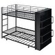 preview thumbnail 7 of 11, Twin Size Bunk Bed With A Big Bookshelf