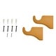 preview thumbnail 28 of 41, Mix & Match Wood Single / Double Curtain Rod Bracket