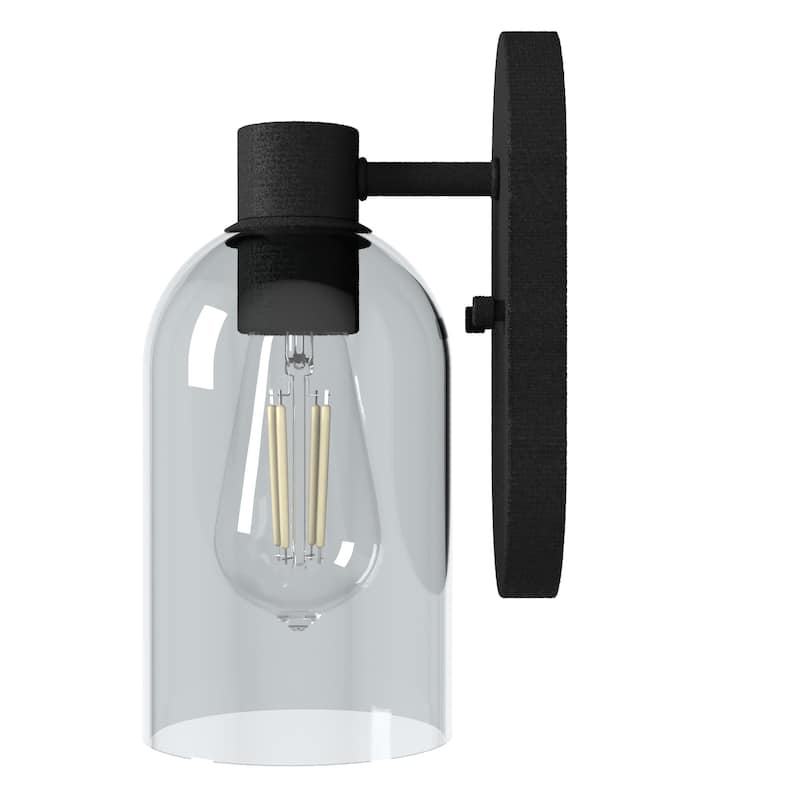 Hunter Lochemeade 1 Light Wall Sconce, Damp Rated - Bathroom, Hallway, Bedroom - Modern Farmhouse, Contemporary, Industrial